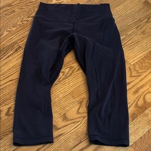 Lululemon Navy Wunder Under Leggings